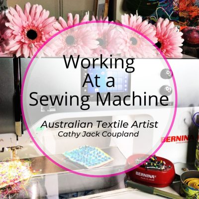 Working At A Sewing Machine