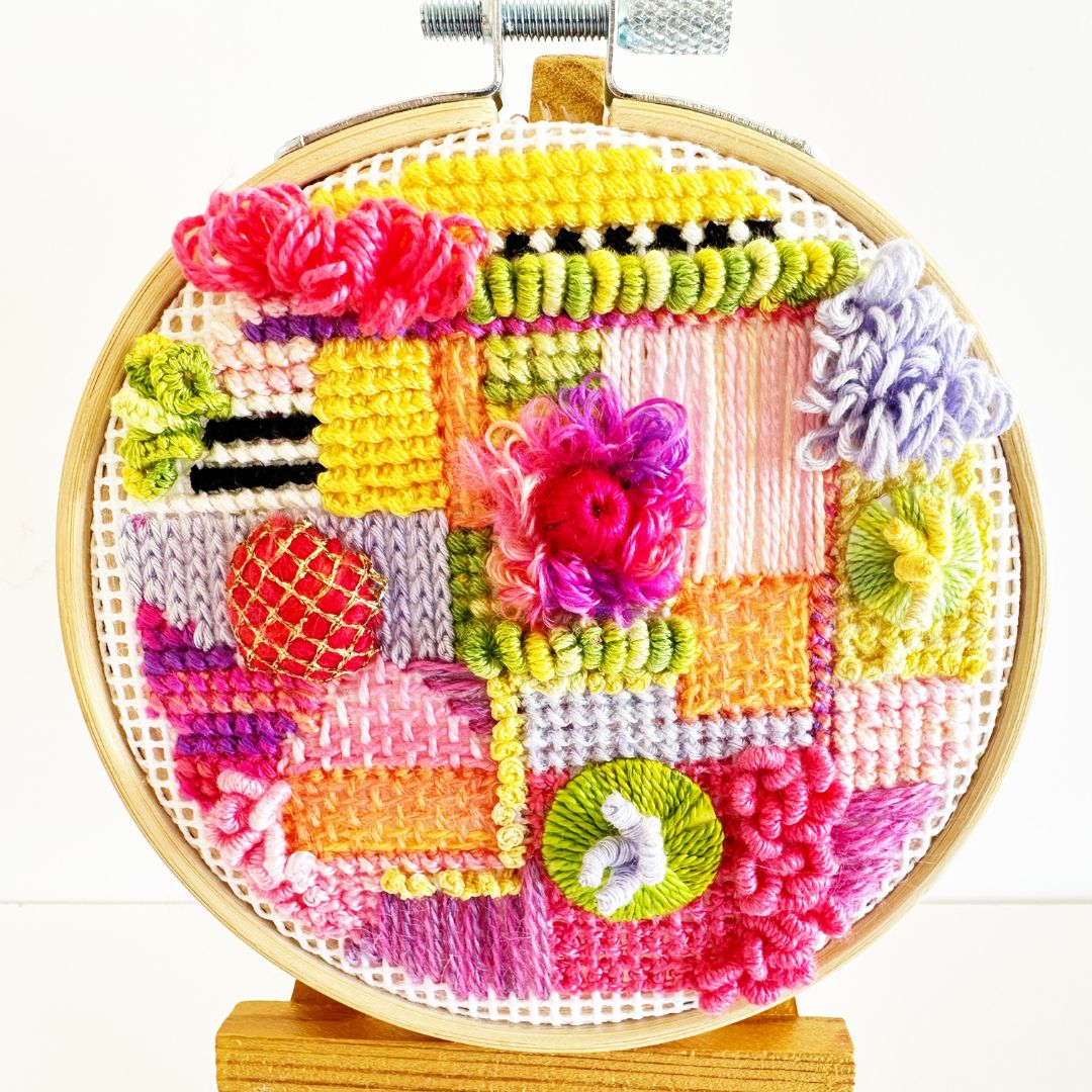 100StitchedCircles.texture.cathyjackcoupland
